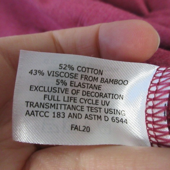 Coolibar Seaside Hoodie Women XL Purple Cotton Viscose Zip Up UV Protection 328 - Picture 4 of 11